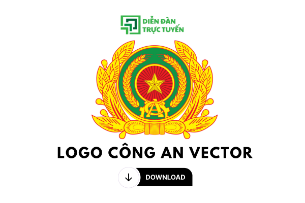 Ảnh đại diện logo công an vector