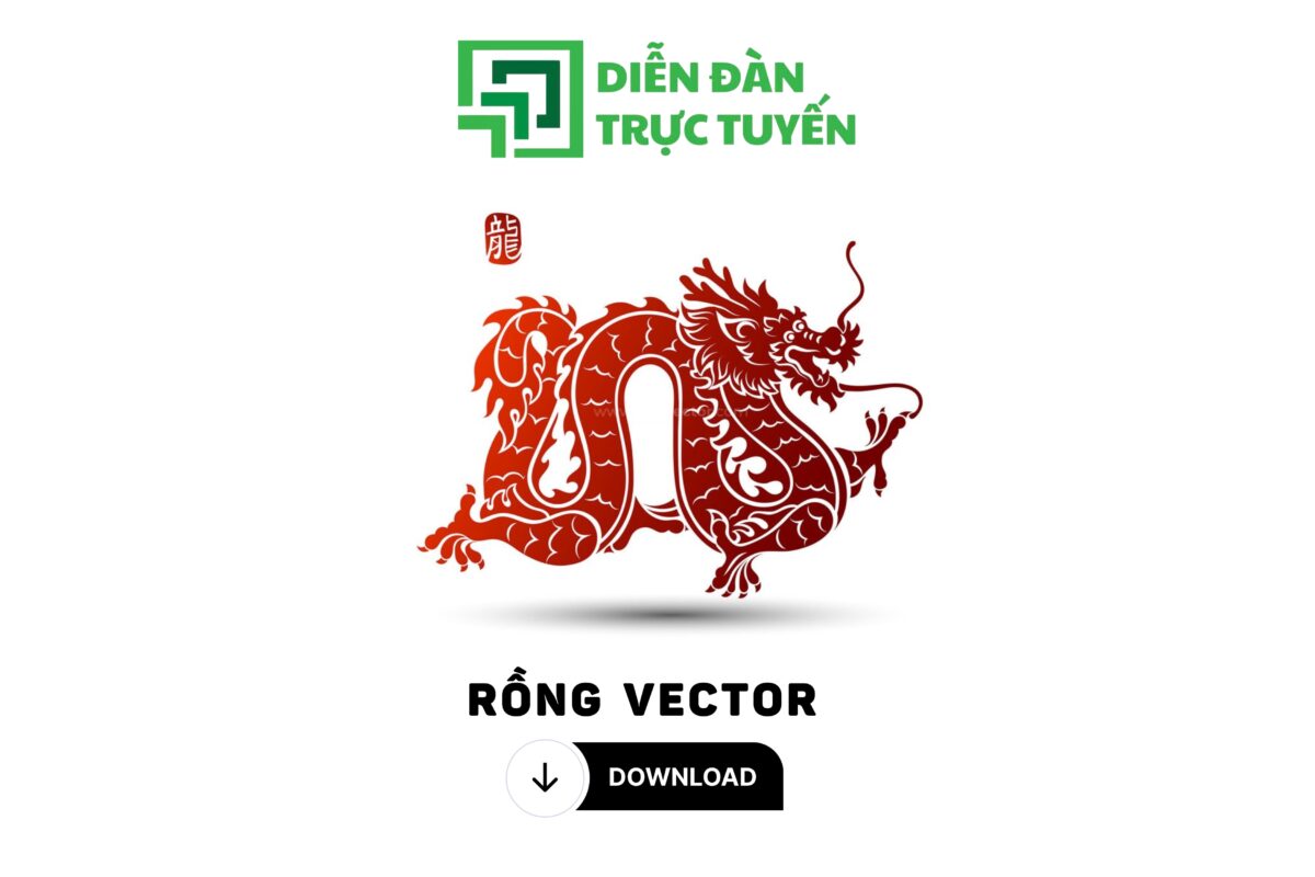 Ảnh đại diện rồng vector