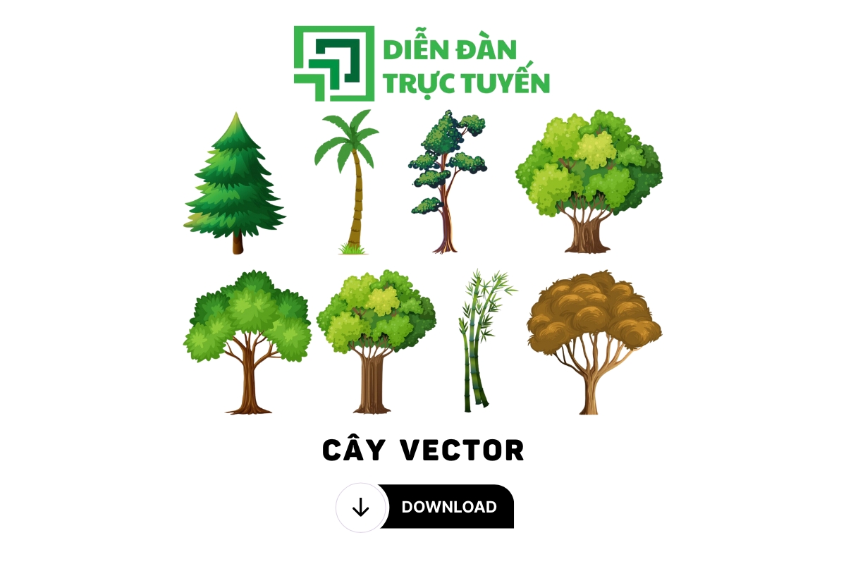 20+ Mẫu Cây Vector Đẹp - File PNG, AI, EPS, PDF Miễn Phí