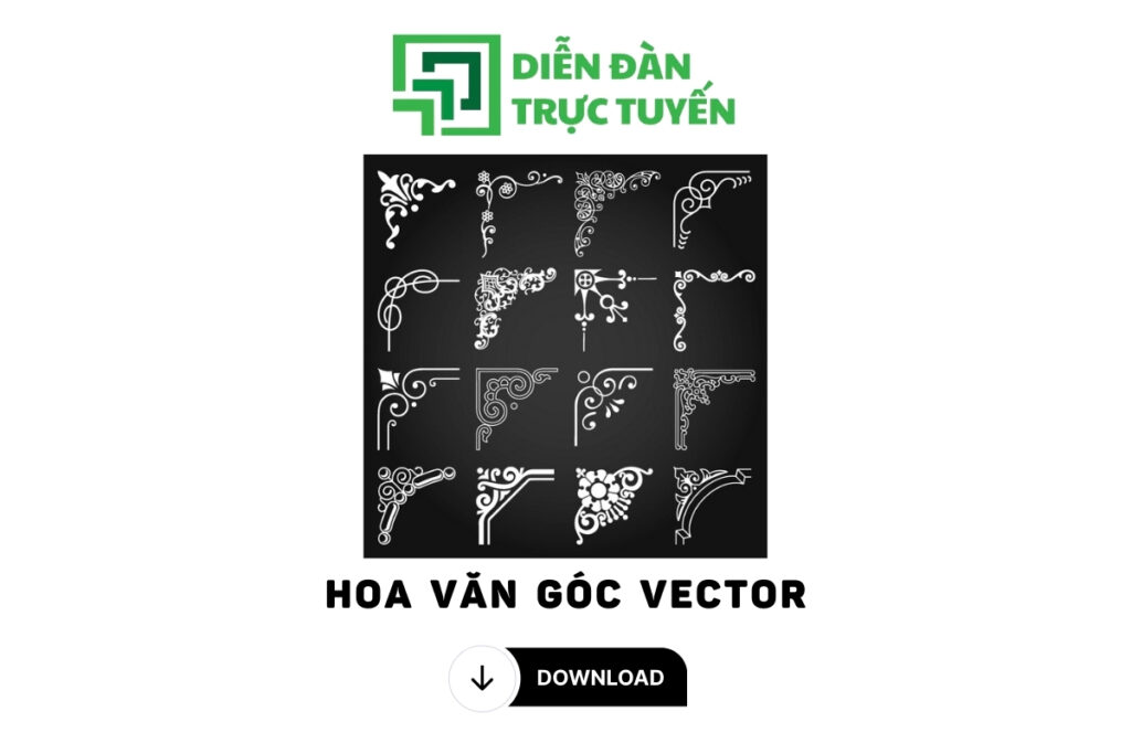 HOA VĂN GÓC VECTOR