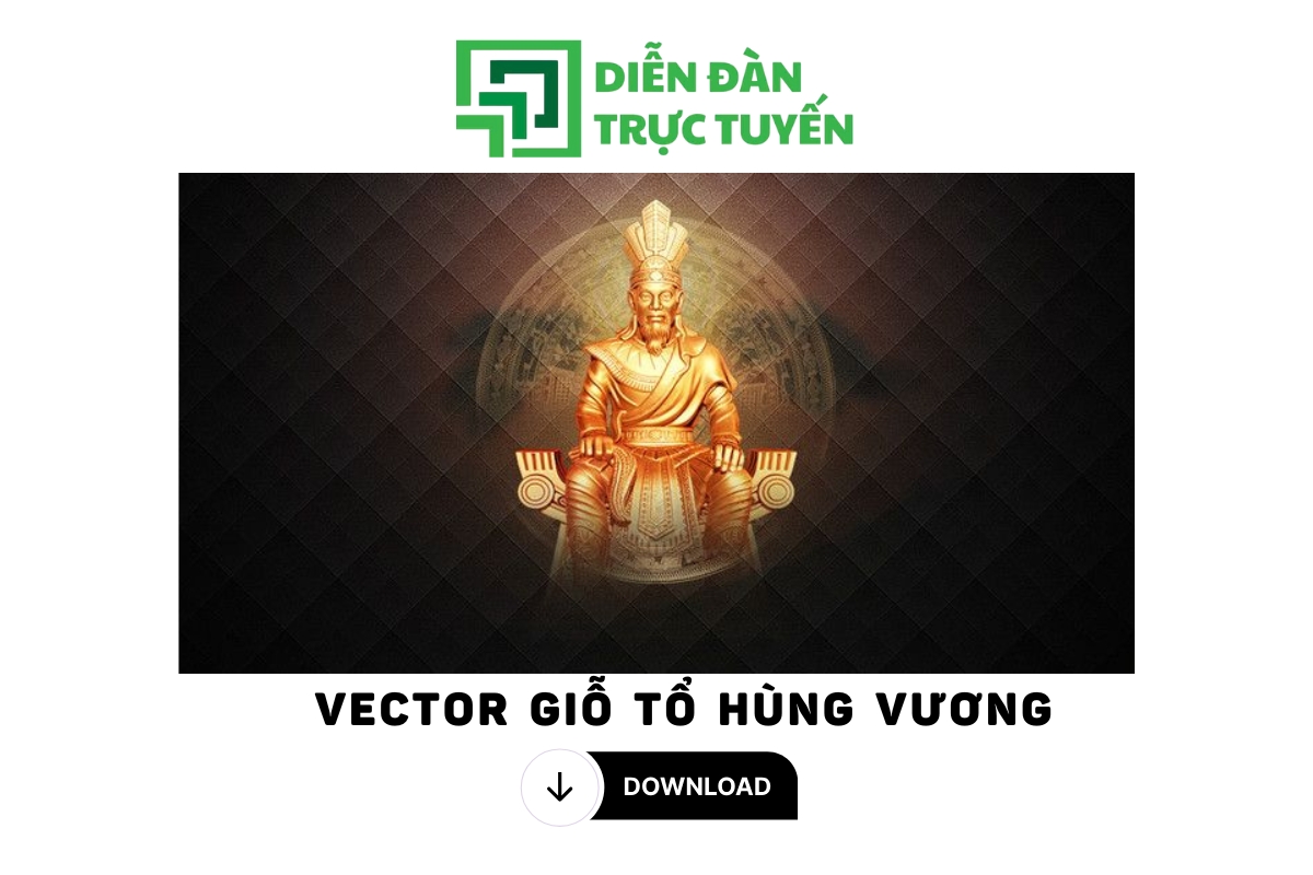 Vector giỗ tổ hùng vương