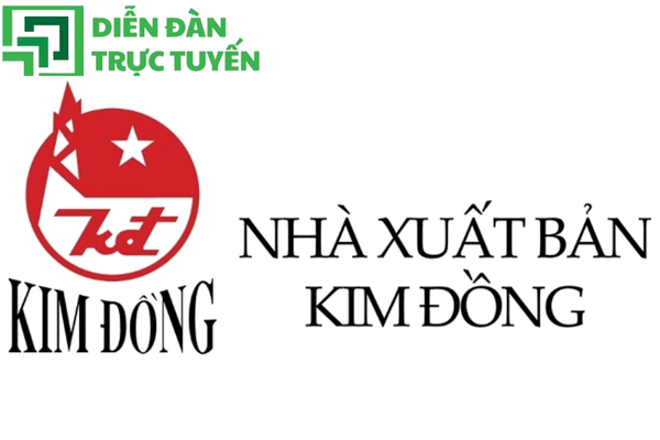 Logo nhà xuất bản kim đồng vector
